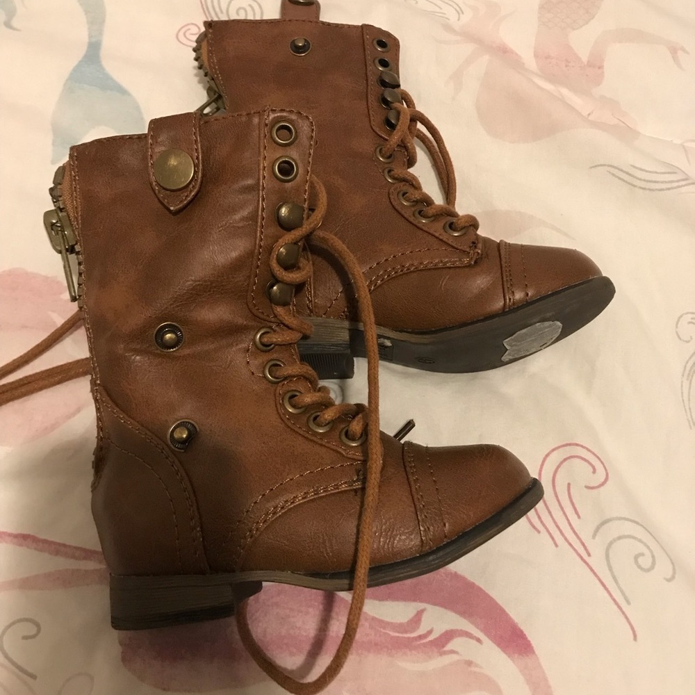 Baby combat inspired boots
